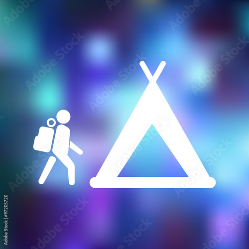 Holiday camp icon