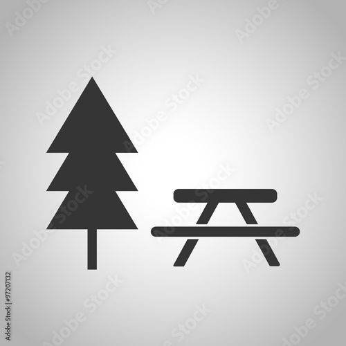 Picnic table icon