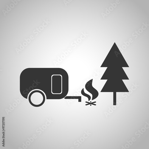 Holiday camp icon