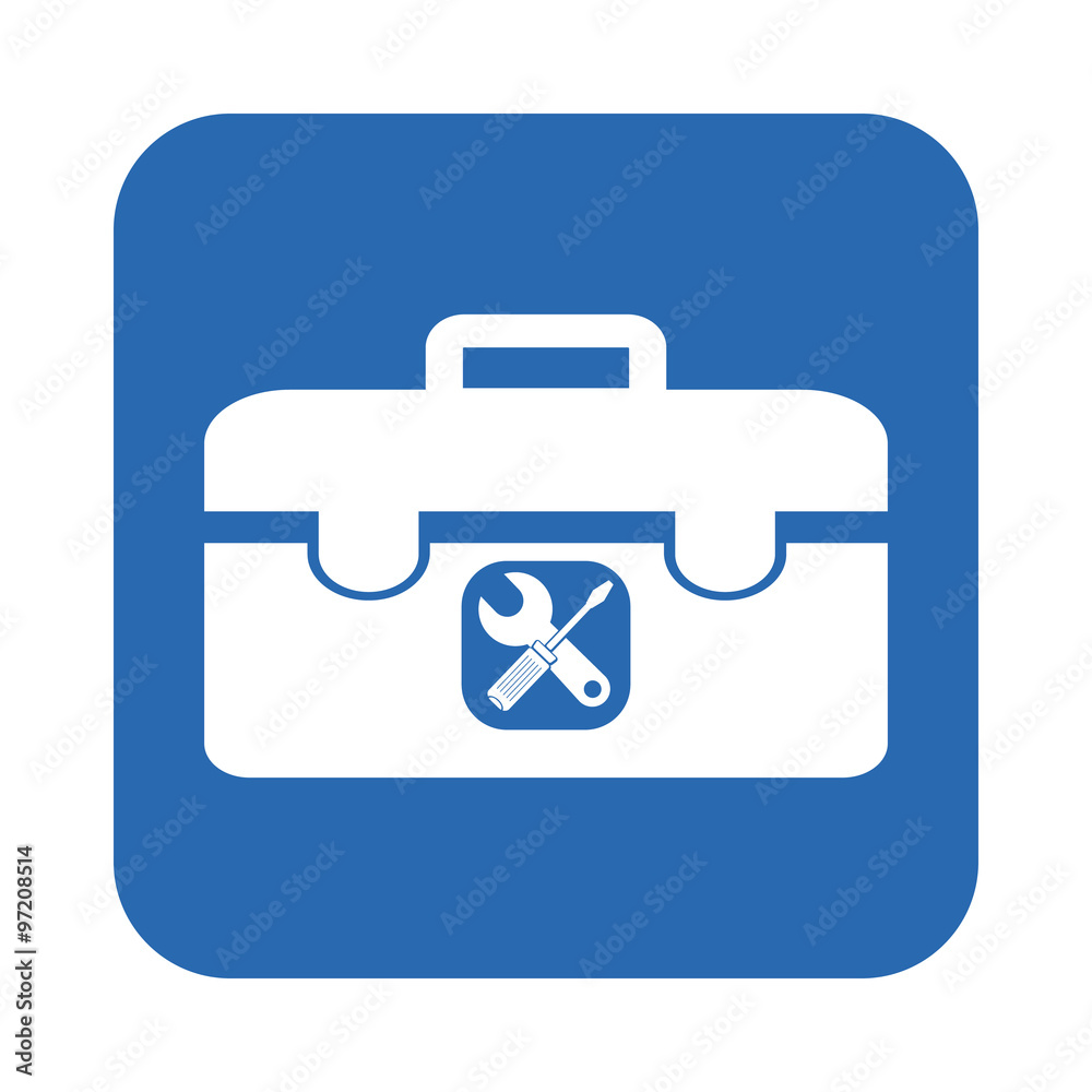 Suitcase with tools icon Suitcase with tools icon