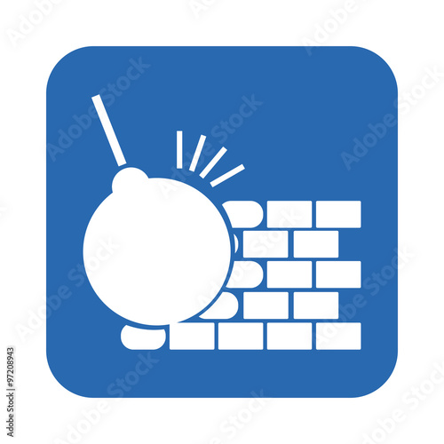 The dismantling of the wall icon