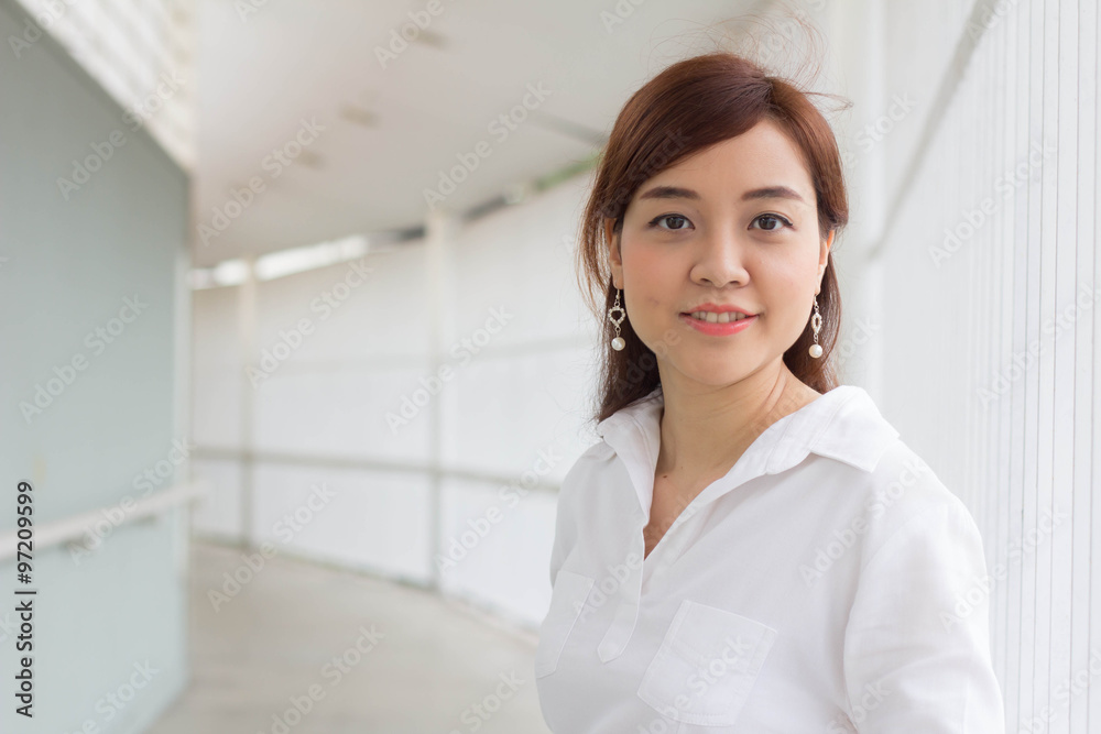 Portrait of thai adult businesswoman beautiful girl relax and smile. Portrait of thai adult businesswoman beautiful girl relax and smile.