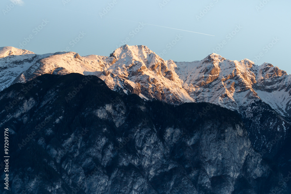 Sunsrise in the Alps - Innsbruck /  Inntal