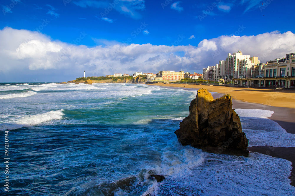 Naklejka premium Biarritz