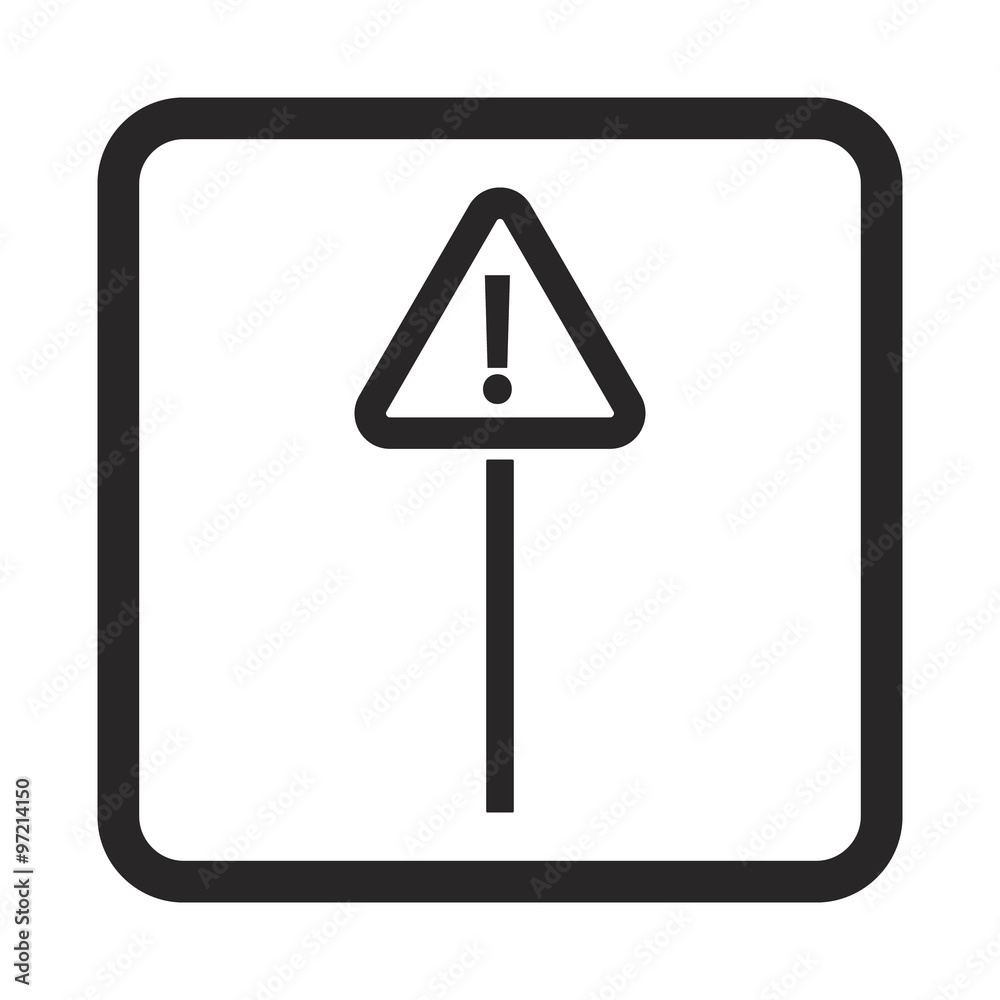 Warning sign icon Warning sign icon