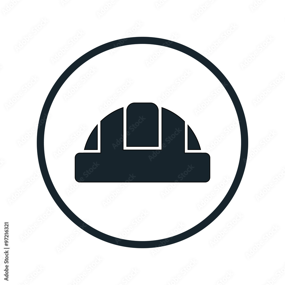Construction helmet icon Construction helmet icon