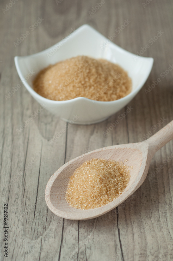 cane brown sugar in white bowl cane brown sugar in white bowl