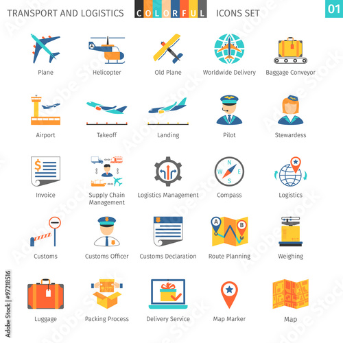 Transport Colorful Set 01