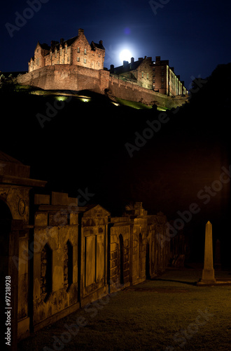 Edinburgh Castle at night  photo