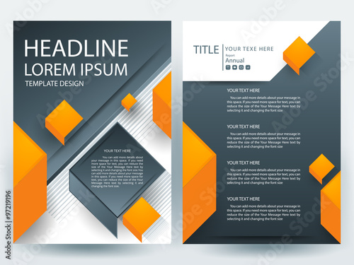 Abstract vector modern flyers brochure / annual report /design templates / stationery with white background in size a4