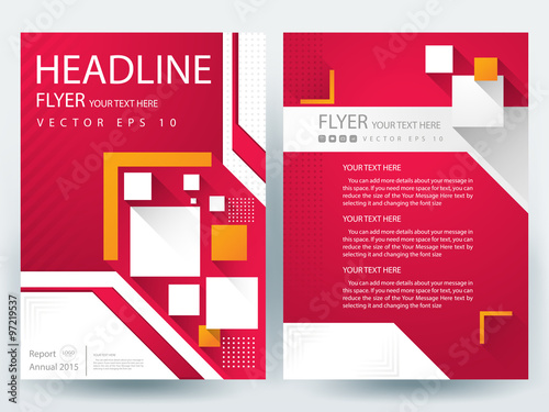 Abstract vector modern flyers brochure / annual report /design templates / stationery with white background in size a4