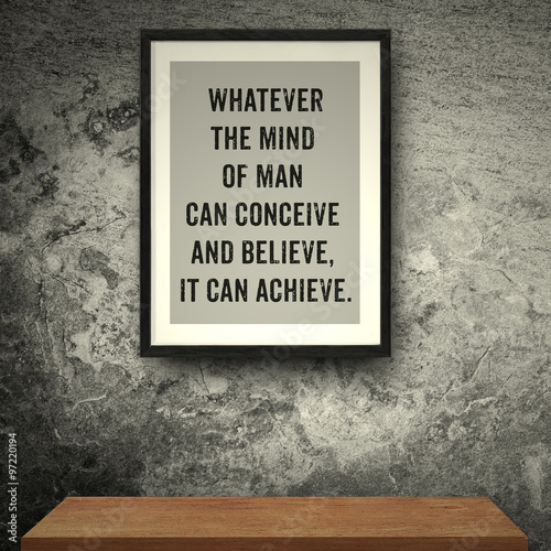 Inspirational motivating quote