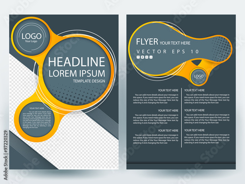 Abstract vector modern flyers brochure / annual report /design templates / stationery with white background in size a4