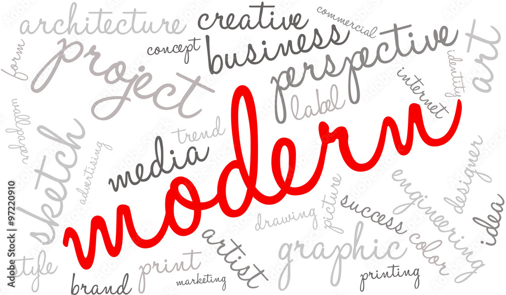 Modern Business Word Cloud