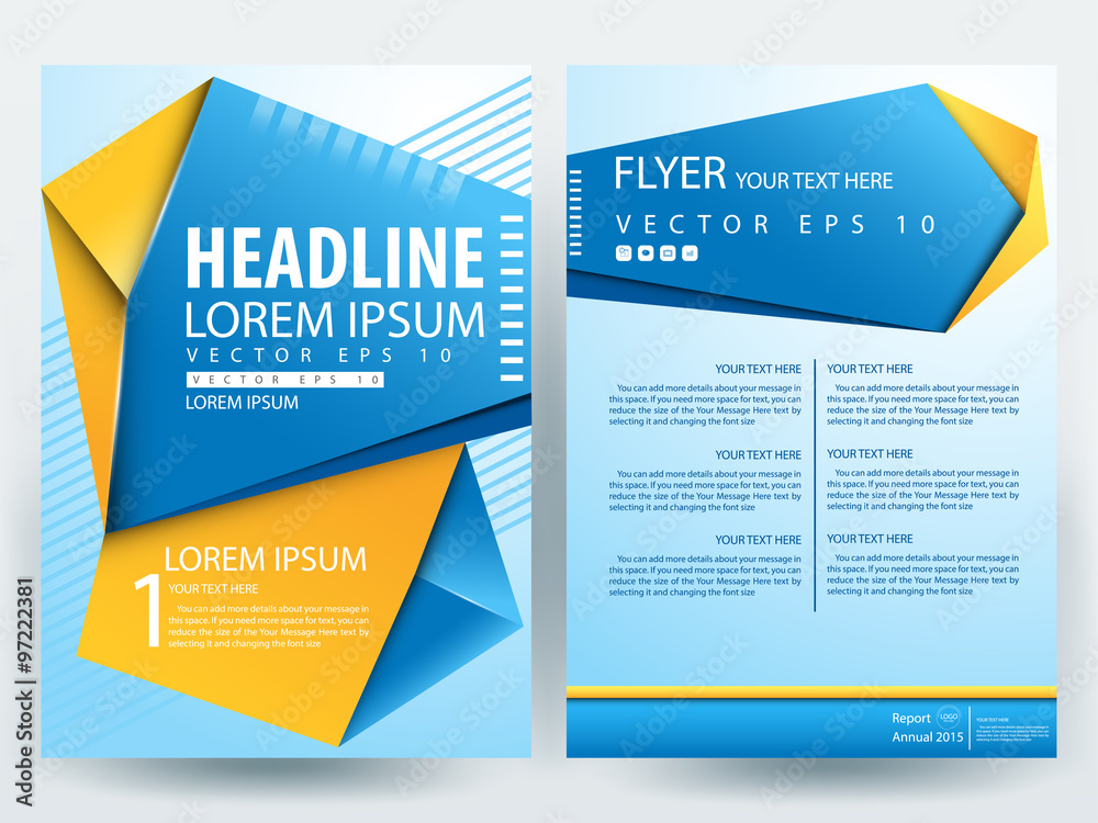 Abstract vector modern flyers brochure / annual report /design