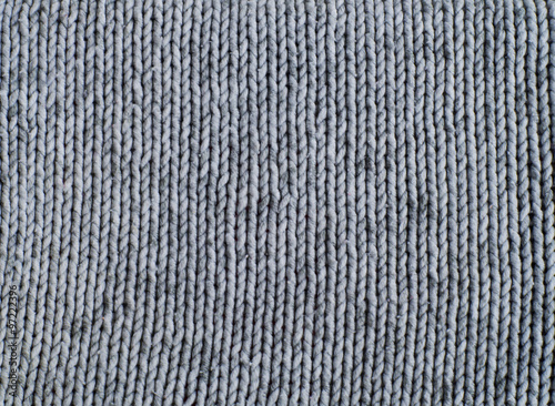 Knitted gray wool pattern clos
