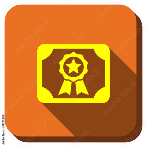 Certification Diploma Longshadow Icon