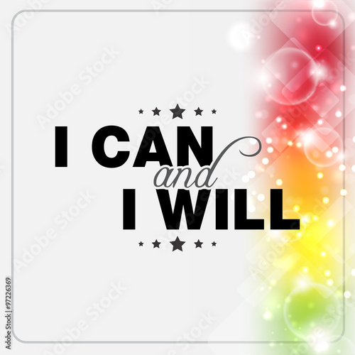 Minimalist motivational poster