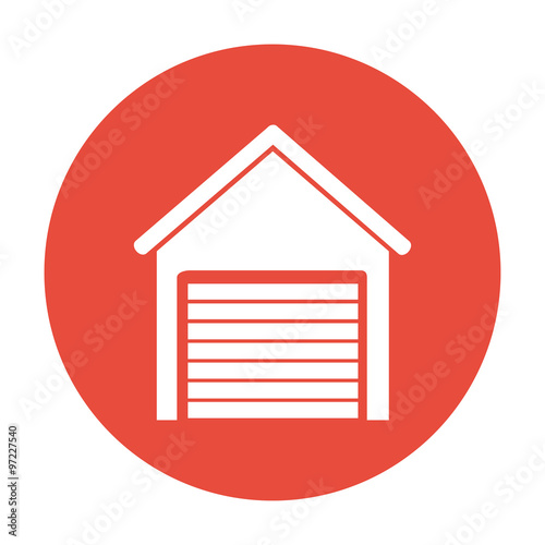 Garage icon. Modern design flat style icon