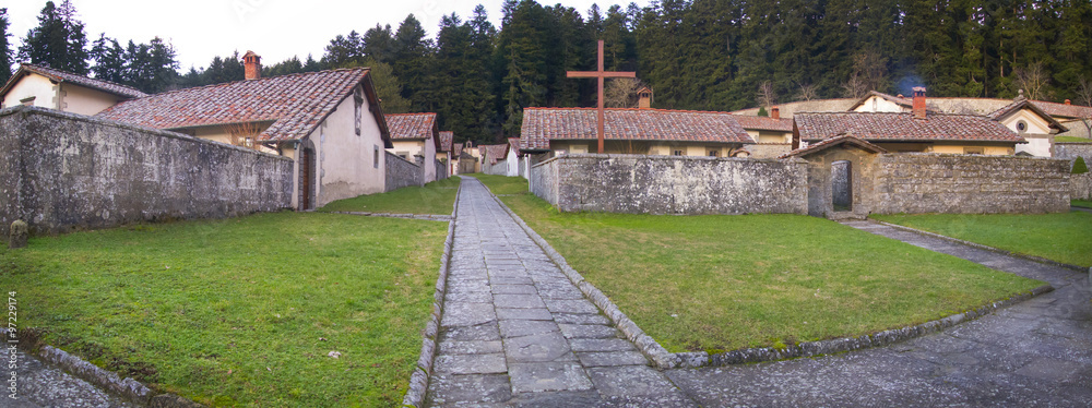 Toscana Arezzo l Eremo di Camaldoli. Stock Photo Adobe Stock