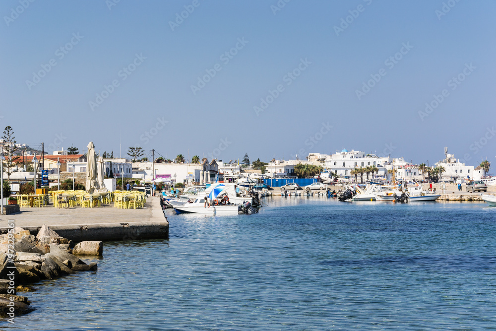 Harbor of Parikia in Paros island - Greece