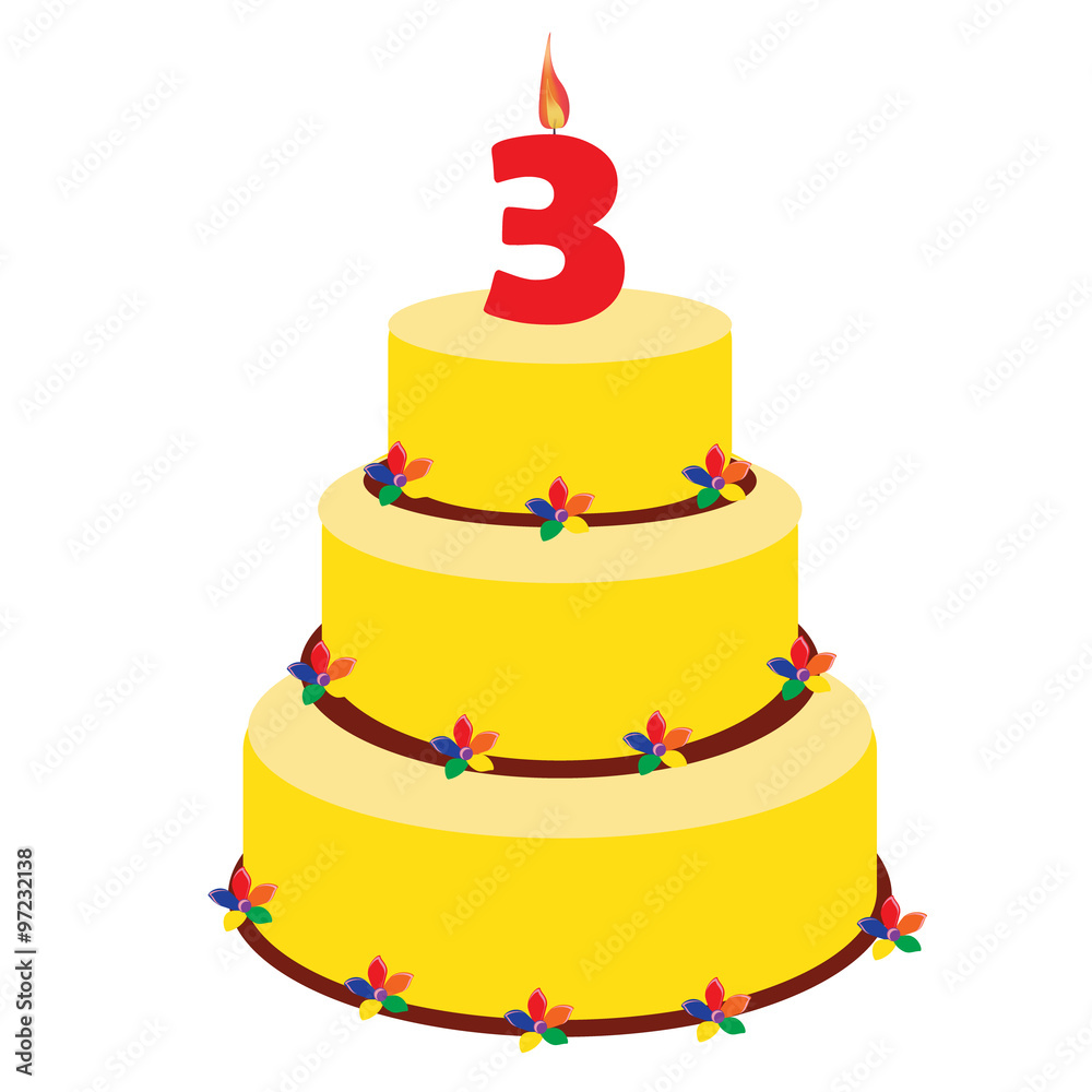 Third birthday cake Third birthday cake