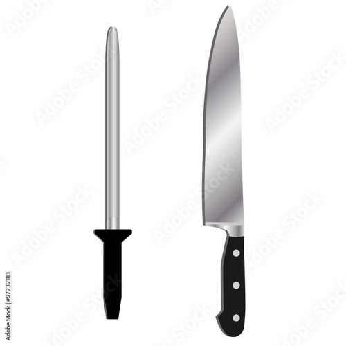 Knife and sharpener