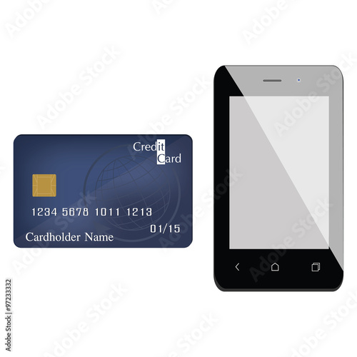 Smartphone and credit card