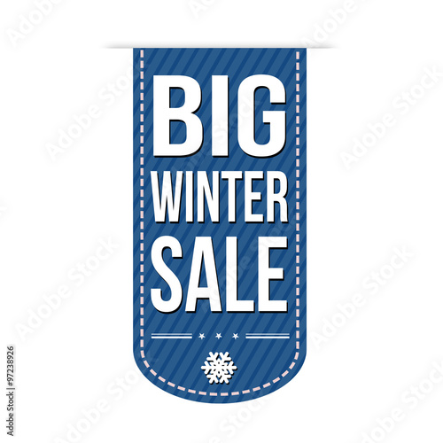 Big winter sale banner design