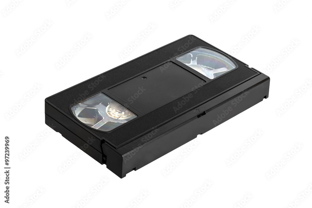 Videotape with a tape for the videorecorder
