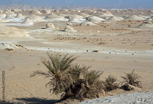 Sand stone formation in white desert