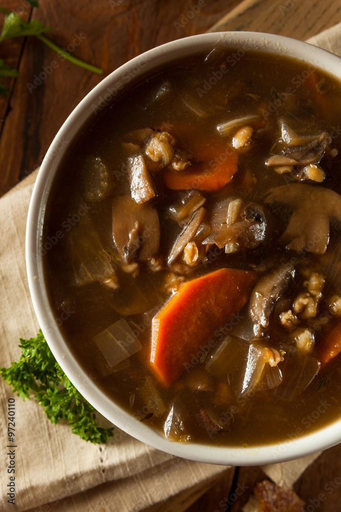 Homemade Mushroom Barley Soup Homemade Mushroom Barley Soup