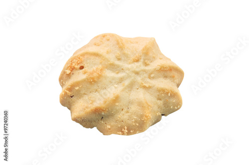 Butter cookies/Butter cookies on white background.