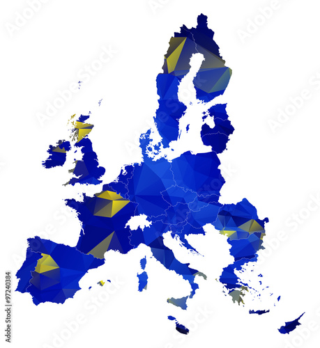 Geometric design map of the European Union