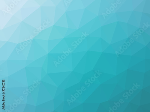 Turquoise gradient polygon shaped background