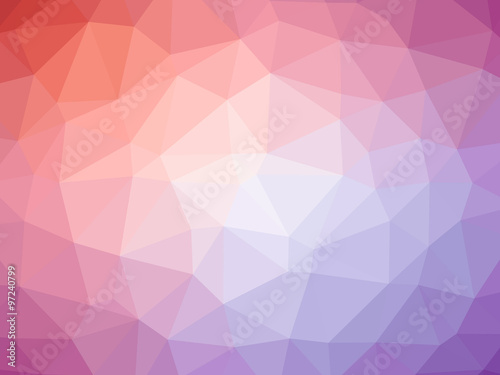 Pink red purple gradient polygon shaped background