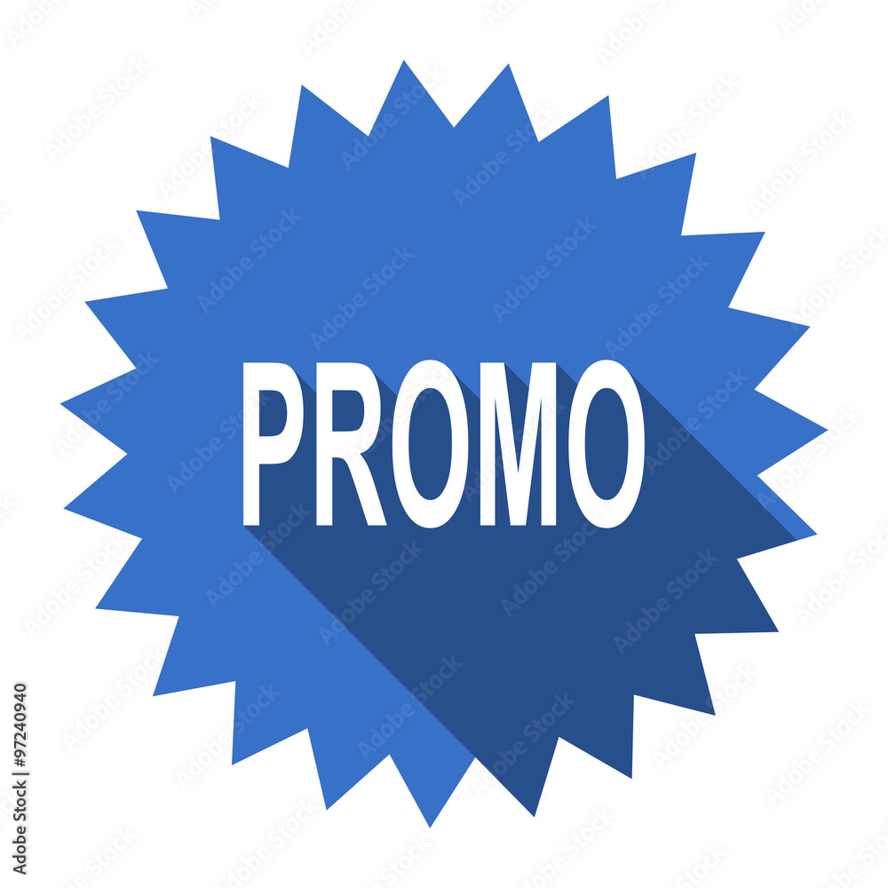 promo blue flat icon promo blue flat icon