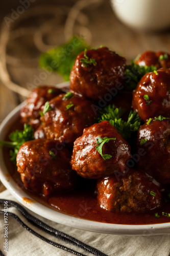 Homemade Barbecue Meat Balls