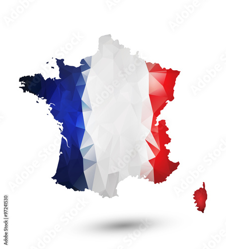 Geometric design map of France