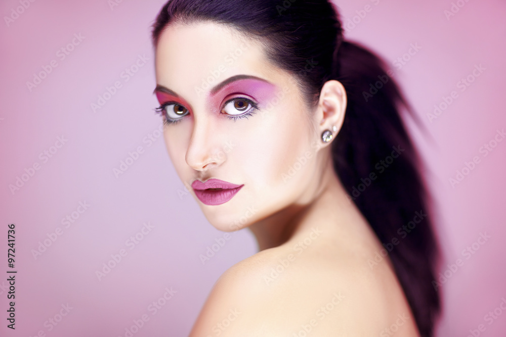 beautiful young woman with perfect make up beautiful young woman with perfect make up