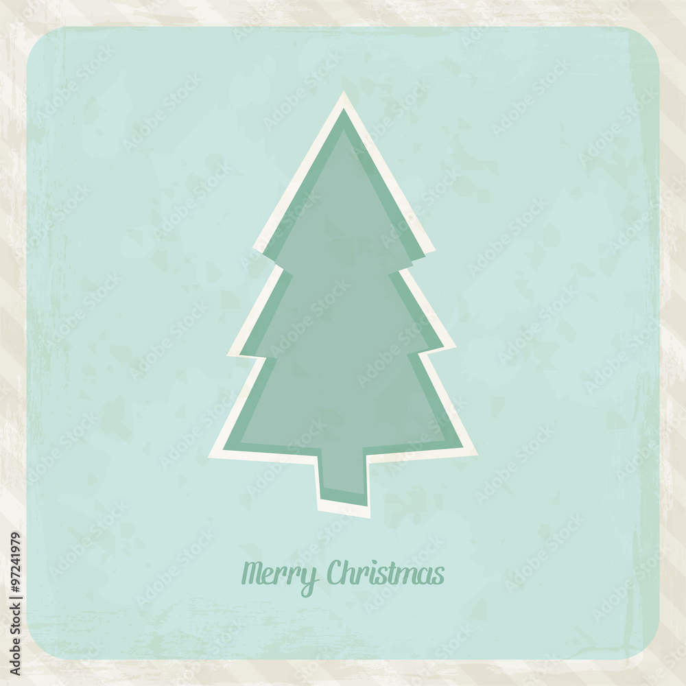 Fototapeta premium Vintage Christmas Tree