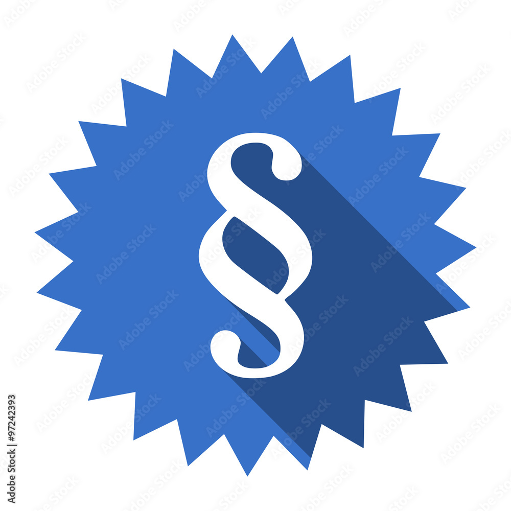 paragraph blue flat icon