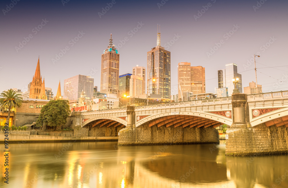 Fototapeta premium Modern architecture of Melbourne, Australia