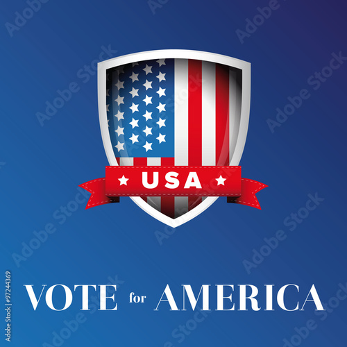 Vote for America banner or poster