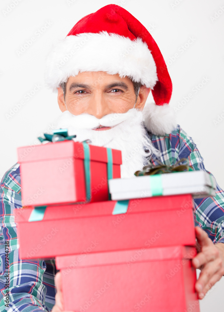 Family exchanging Christmas gifts at home Family exchanging Christmas gifts at home