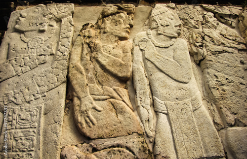 Stone Carving at Palenque,Chiapas.
