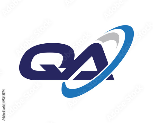 QA Swoosh Letter Auto Logo