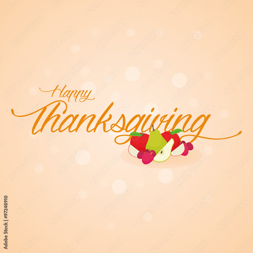 Naklejka premium Happy Thanksgiving Day