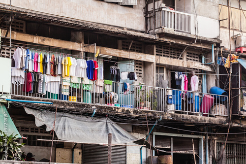 Bangkok city slum