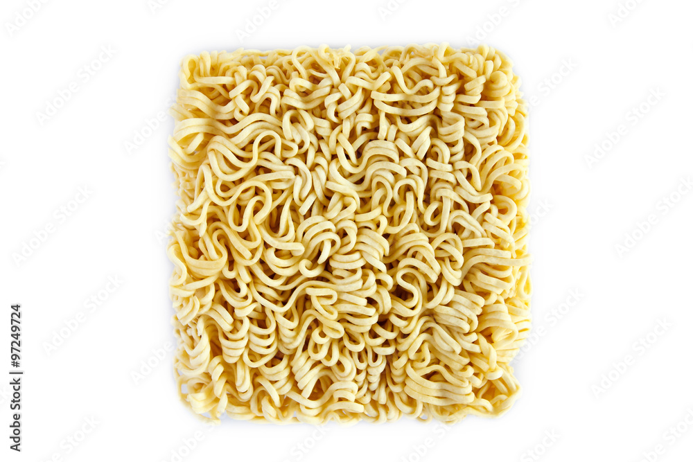 Instant noodles isolated on white background Instant noodles isolated on white background